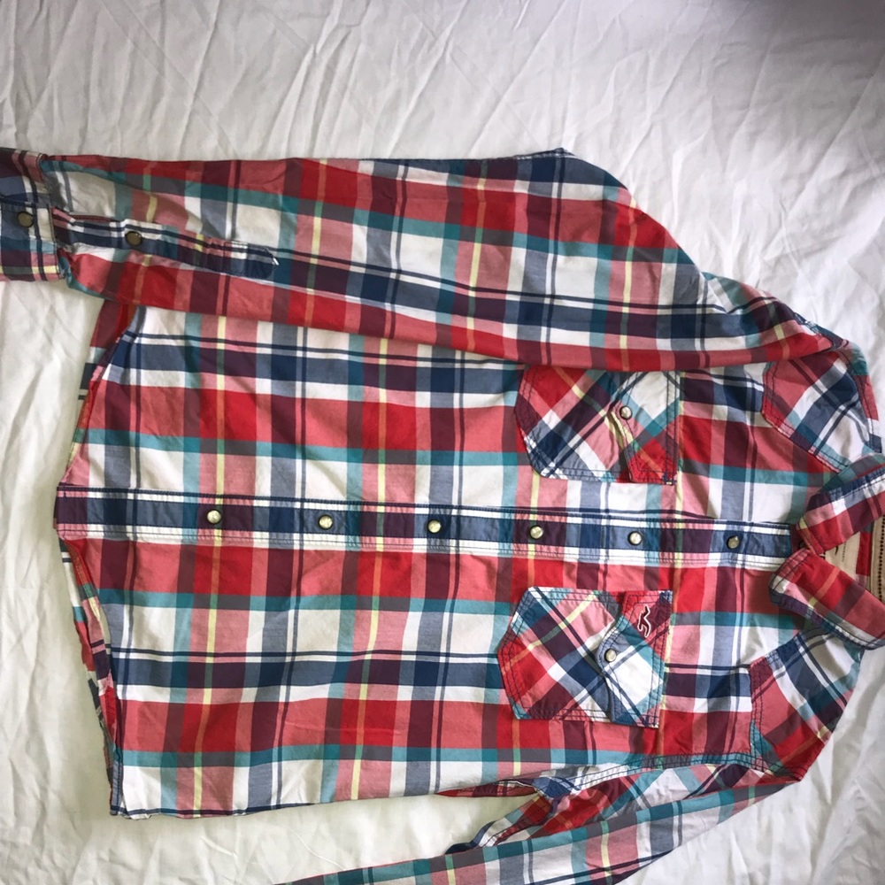 Checkered dress button up shit from Hollister